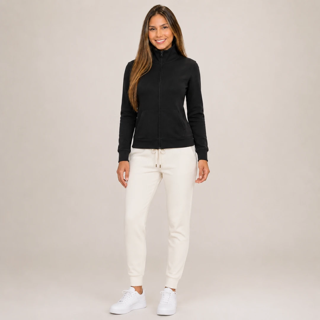 Calça jogger feminina · Afunilado · punho no tornozelo