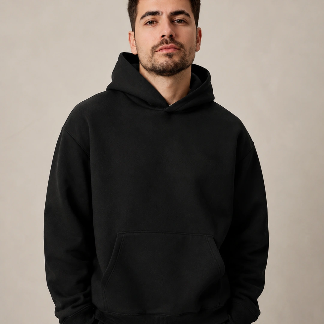 Moletom canguru com capuz masculina · Regular ou oversized
