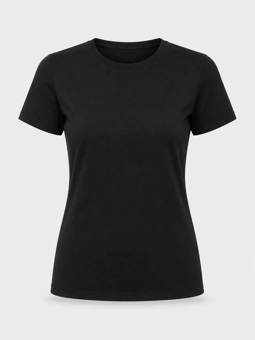 T-shirt casual feminina · Regular · ombro no lugar
